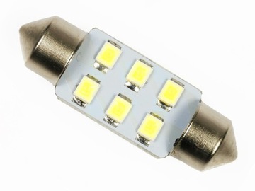 Żarówka rurkowa 6x LED C5W C10W SMD rurka 39 mm