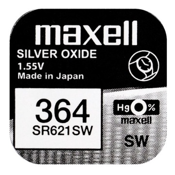 10 серебряных БАТАРЕИ MAXELL 364 / SR 621 SW