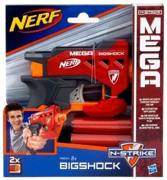 Pistolet NERF N-Strike BigShock Mega Strzałki