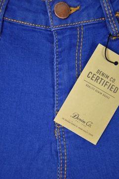 Primark Damskie Rurki Niebieskie Spodnie Jeansy Super Stretch Skinny XS 34