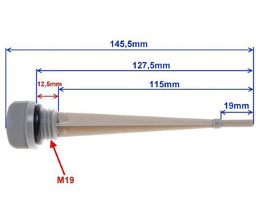 Щуп для измерения уровня масла ROMET JUNAK FMI156 4T