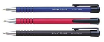 Ручка шариковая PENAC RB-085 выдвижная 1,0 мм черная