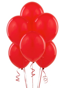 Balony Lateksowe Pastelowe CZERWONE Komunia Wesele Urodziny 12 cali 25szt.