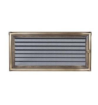 Kratka kominkowa 17x37cm RUSTYKALNA Z ŻALUZJĄ