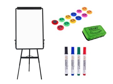 Flipchart CZARNY 70x100 suchościeralny mag. GRATIS