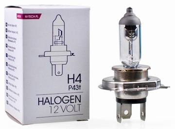 Żarówka halogenowa H4 P43t M-Tech 12V 60/55W 10szt