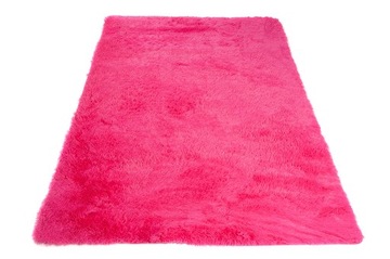 DYWAN SHAGGY SILK 140x200 Mięciutki Miły Fuksja