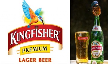 KINGFISHER BEER стакан полпинты ИНДИЯ