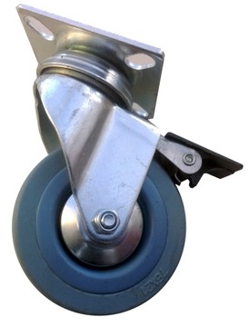 Комплект колес 75 мм 4 серых тормозных колеса колесо колесо