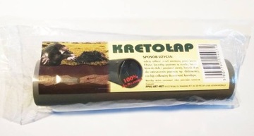 KRETOŁAP pułapka RURKA na krety nornice kreta przeciwko kretom nornicom