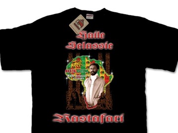 KOSZULKA 3XL RASTA REGGAE RASTAFARI HAILE SELASSIE