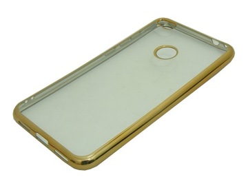 ETUI GLOSSY TPU do Huawei P8 Lite/P9 lite 2017 złot Case Pokrowiec