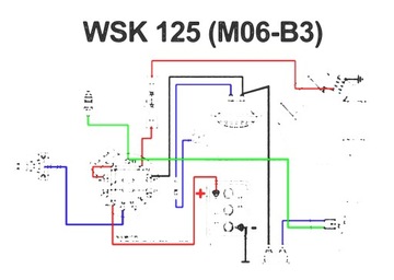 Schemat instalacji elektrycznej WSK 125 M06 B3