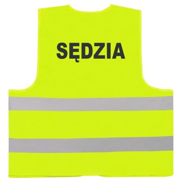 SELEDYNOWA KAMIZELKA NADRUK ODBLASKOWY SĘDZIA 4XL