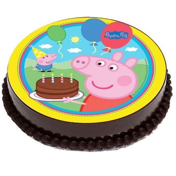 OPŁATEK NA TORT ŚWINKA Peppa Pig Gruby 0,5mm 20cm