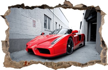 NAKLEJKI NA ŚCIANĘ Dziura FERRARI 26 100x65 cm