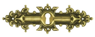 Szyld mosiężny tłoczony poziomy 39x116mm nr 1120