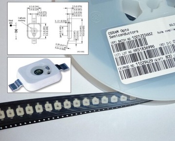 Фотодиод SMD LED ЗОЛОТОЙ ДРАКОН синий 2Вт ___ [1шт]