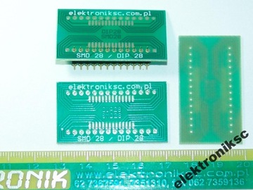 Płytka adapter WS-28 DIP28=SMD kplx2szt