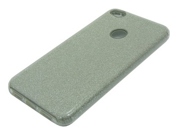 ETUI Guma BROKAT HQ do Huawei P8 LITE 2017 SREBRNY