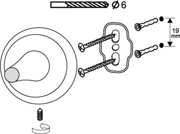 DAKOTA_CHROME/SATIN BISK ВЕШАЛКА ДЛЯ ВАННЫ.460 71650