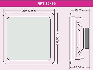 DEXON RPT 80x80 - Громкоговоритель квадратной установки