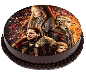 OPŁATEK NA TORT Gra o Tron Jon Snow Stark 20cm