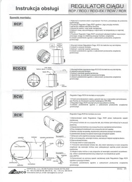 Противопомпажный регулятор тяги дымохода RCO-EX fi150