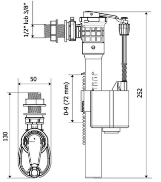 Клапан наполнительный ZN3 3/8 ZN KK-POL