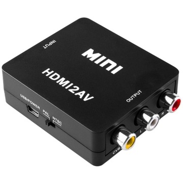 Преобразователь из HDMI в 3x Cinch RCA, цифро-аналоговый