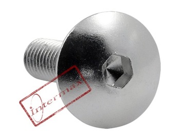 5 x ŚRUBA OWIEWKI ALUMINIOWA ŚRUBKI M6 SREBRNA