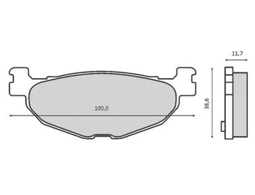 KLOCKI HAMULCOWE TYŁ BRENTA YAMAHA FJR1300 od 01-