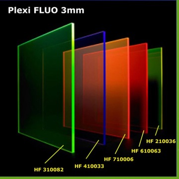 3mm Plexi Fluo Niebieska PLEKSI - na wymiar