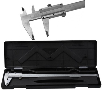 Suwmiarka analogowa 300mm/0,02 długa dokładna w pudełku noniuszowa GEKO