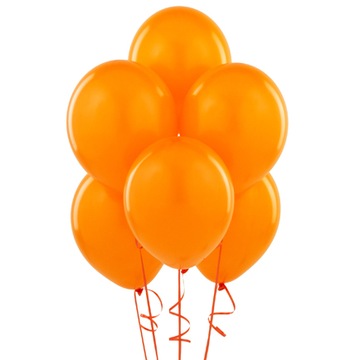 Balony Pastelowe Pomarańczowe HALLOWEEN Urodziny Wesele Ślub 30cm 100szt.