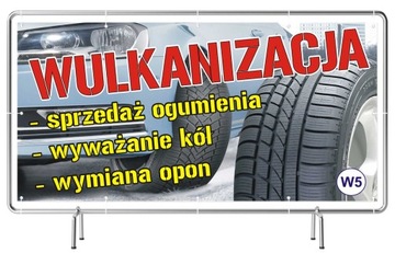 Solidny Baner reklamowy 2x1m Serwis Opon - SZYLD