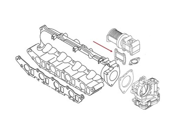 ПРОКЛАДКА КЛАПАНА EGR OPEL ASTRA H ZAFIRA B 1.9 150