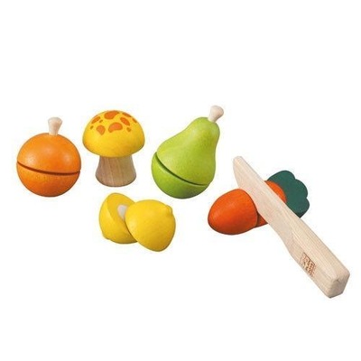 Warzywa i owoce do krojenia Plan Toys drewniane