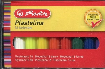 Herlitz plastelina szkolna 16 kolorów w kasetce