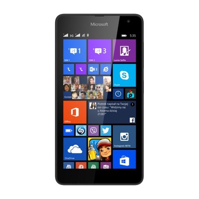 Smartfon Microsoft Lumia 535 1 GB / 8 GB 3G czarny