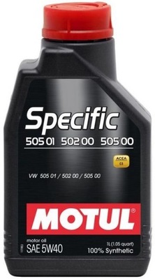 OLEJ MOTUL SPECIFIC 505 01 502 00 5W40 1L VAG