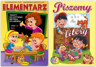 Elementarz CZYTANIE SYLABOWE + Piszemy litery