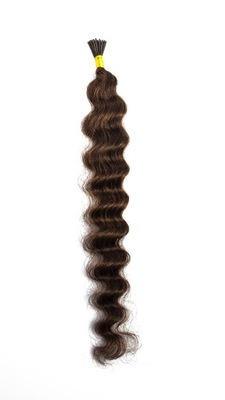 Włosy naturalne 20 pasm ~45 cm pod ringi kręcone