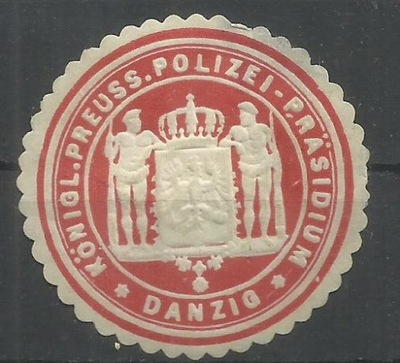 Zalepka : Gdańsk - Danzig -- Policja