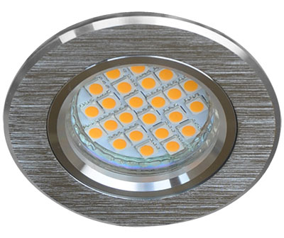 Oprawa sufitowa ALUMINIOWA OKRĄGŁA do led srebrna