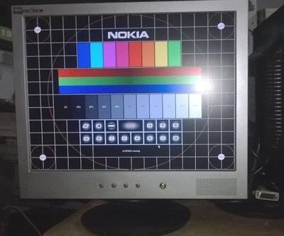 Monitor LCD 17' GŁOŚNIKI Kable Audio DVI VGA Gw/FV