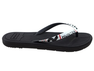 Klapki japonki Hunter WFD1060 czarne, exploded logo 36