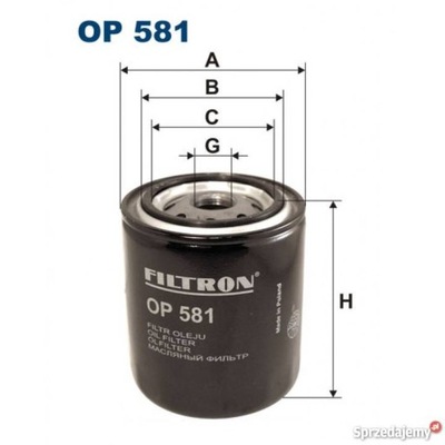 FILTRON FILTRE HUILES OP581 NISSAN 1.2/1.4/1.4 02.0 - milautoparts-fr.ukrlive.com