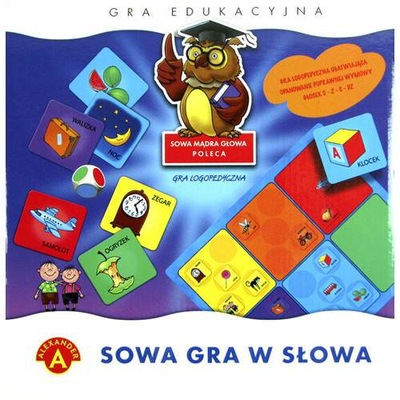 SOWA GRA W SŁOWA - gra logopedyczna dla dzieci