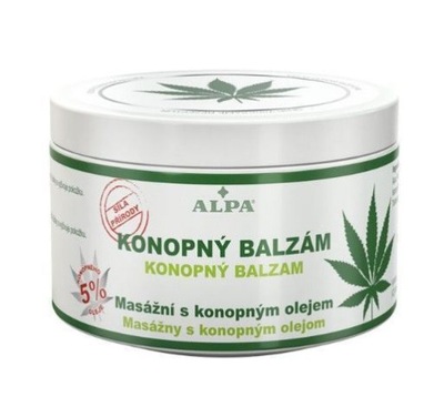 Alpa Maść Konopna - balsam do masażu 250 ml CZESKI